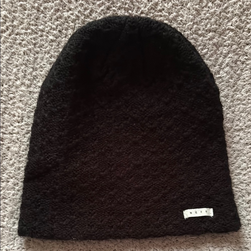 Neff Black Knit Beanie